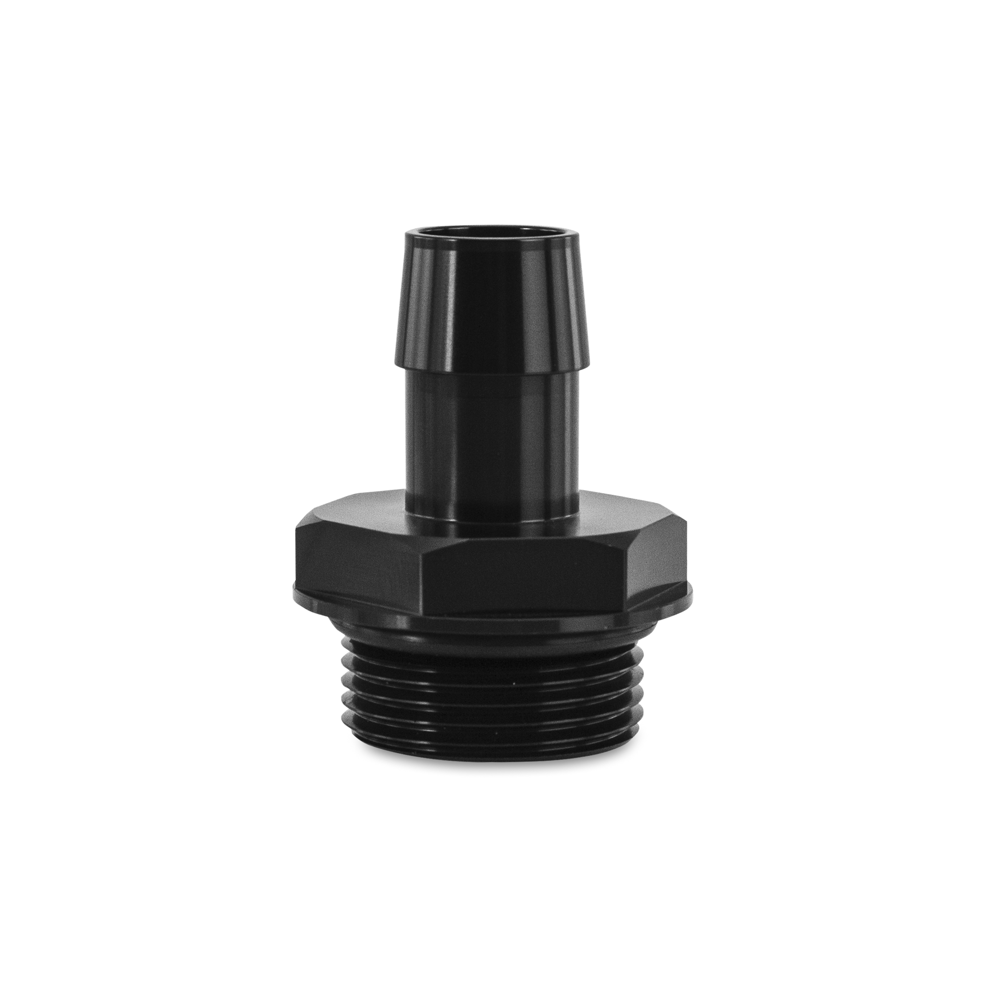 Mishimoto — Mishimoto -16ORB to 3/4in. Hose Barb Aluminum Fitting - Black
Fitting - view 4